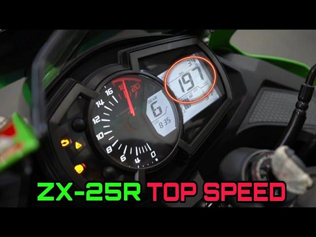 Kawasaki Ninja ZX25R Top Speed 197 Km/h on dyno