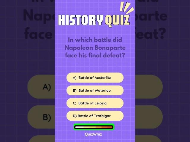 General Knowledge Quiz Hard History | QuizWhiz