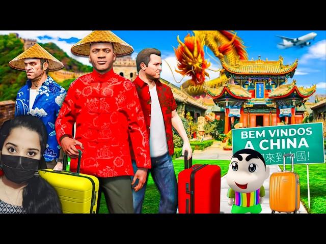 Franklin House Blast | Franklin Moves Out in China - GTA 5 (China Map)