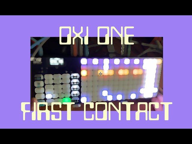 Oxi Instruments One Sequencer - First Contact