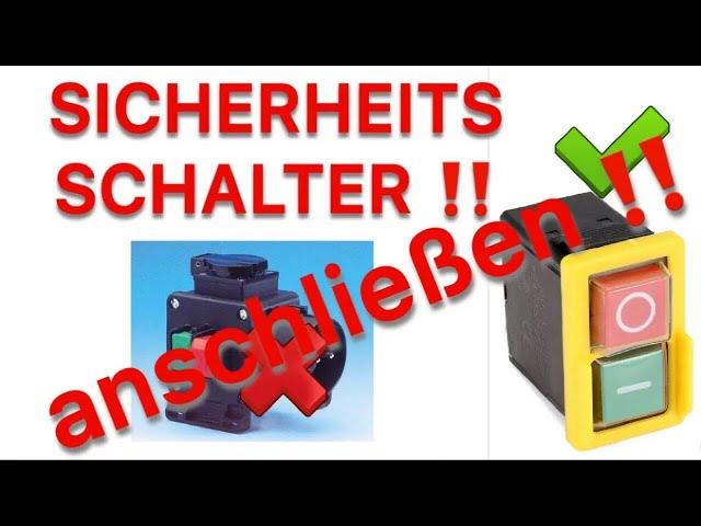 SICHERHEITSSCHALTER unter 10€ I So gehts einfach I Mein ERSTES Video auf Youtube vor 5 Jahren