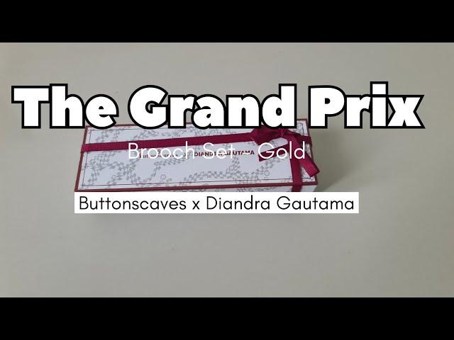 The Grand Prix || Brooch Set || Gold || Buttonscarves x Diandra Gautama 