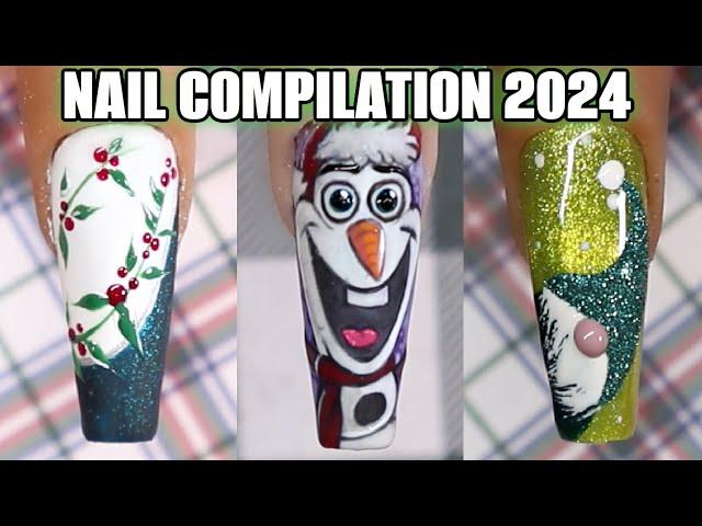  CHRISTMAS NAILS COMPILATION 2024 -  SATISFYING AND EASY NAIL DESIGN IDEAS