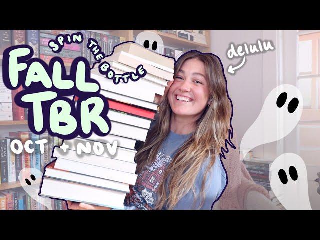 MEGA Spin the Bottle for my FALL TBR | an overly ambitious stack