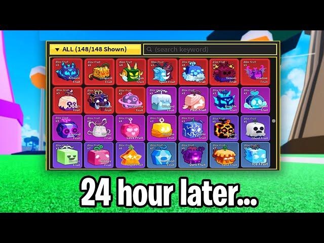 Collecting EVERY Fruit in 24 Hours (Blox Fruits)