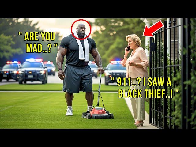 Racist Woman Calls 911 on Big Shaq for Mowing His Lawn, Then She Gets the Most Unexpected Karma Ever