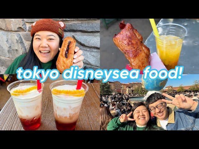 what to eat at tokyo disneysea!  experiencing the NEW fantasy springs  | VLOGMAS DAY 10