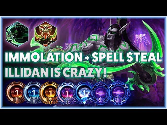 Illidan Hunt - IMMOLATION + SPELLSTEAL ILLIDAN IS CRAZY! - B2GM Season 3 2024