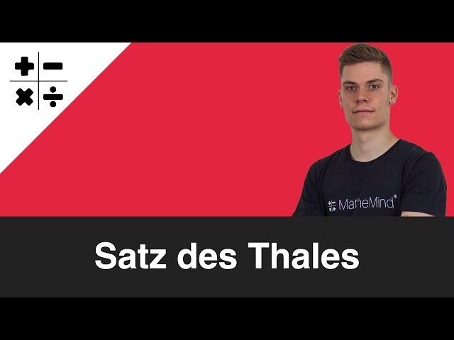 Satz des Thales einfach erklärt | MatheMind