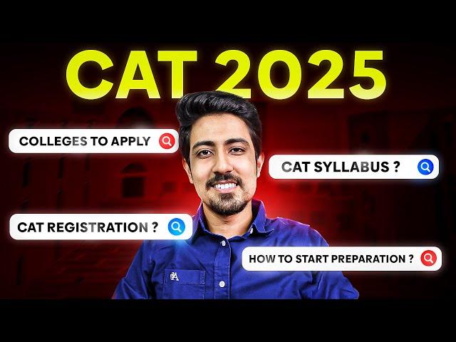 Everything about CAT 2025 you must know about ️ All beginners should watch