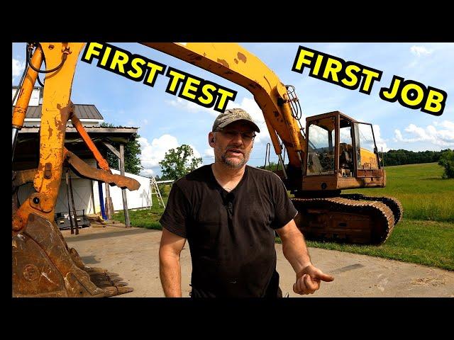 Excavator Repair: Hydraulic Lines, Oil, Filters, and Testing. Case 170B