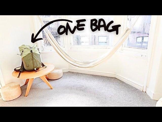 ULTIMATE MINIMALISM TRAVEL | 1 MONTH ONE BACKPACK