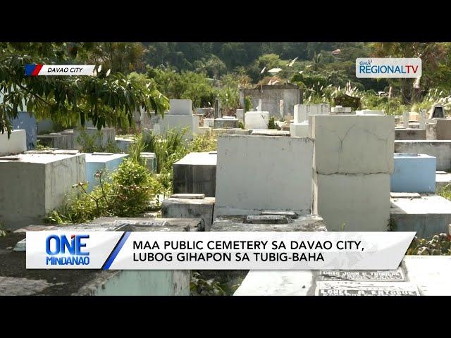 One Mindanao: Maa Public Cemetery sa Davao City, lubog gihapon sa tubig-baha