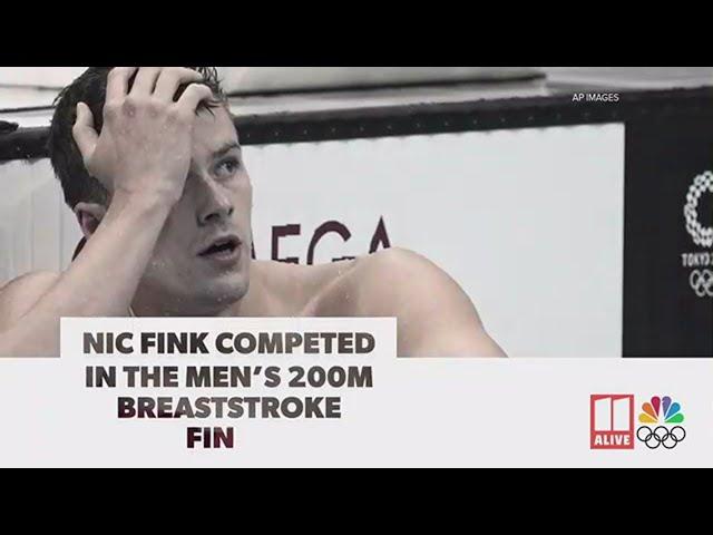 Nic Fink competes in Men's 200m breaststroke final | Tokyo Olympics