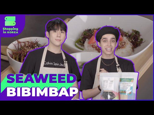 Quick bibimbap recipe with fresh seaweed from Wando, Korea | #KSeafood | SHOPPING IN KOREA