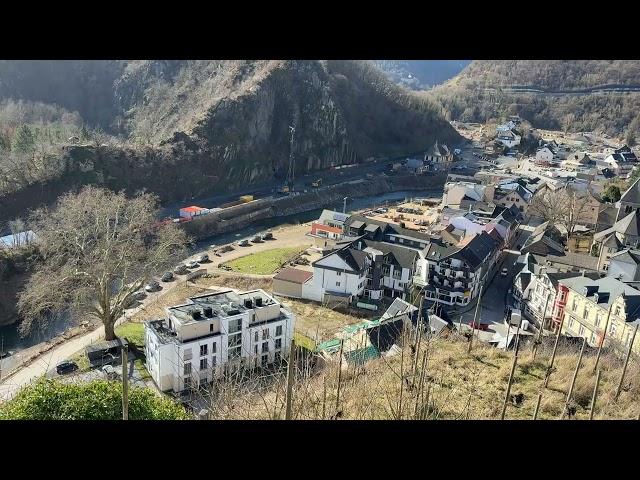 23.02.25: Altenahr, gesehen von der Burg Are, Update Ahr Flutkatastrophe