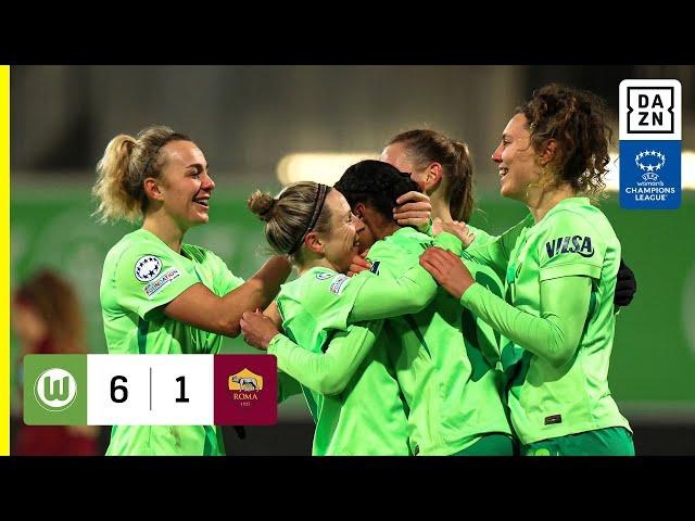 HIGHLIGHTS | VfL Wolfsburg vs. AS Roma -- UEFA Women's Champions League 2024-25 (Deutsch)