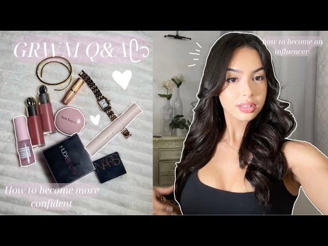 GRWM Q&A ft. NICKI MARIE ᥫ᭡ how to become an influencer, 2 full time jobs + school+gym? self care