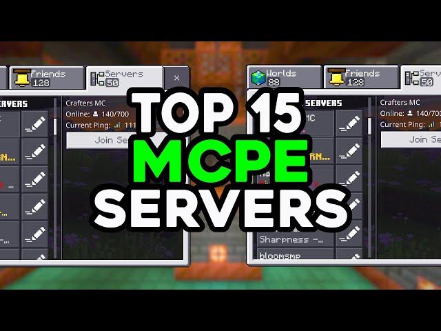 Top 15 BEST Servers For Minecraft Bedrock 1.21!