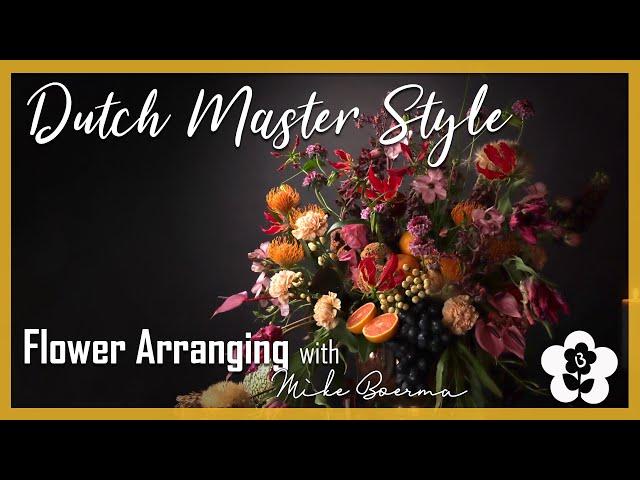 Dutch Master Painting Style Flower Arrangement by Mike Boerma