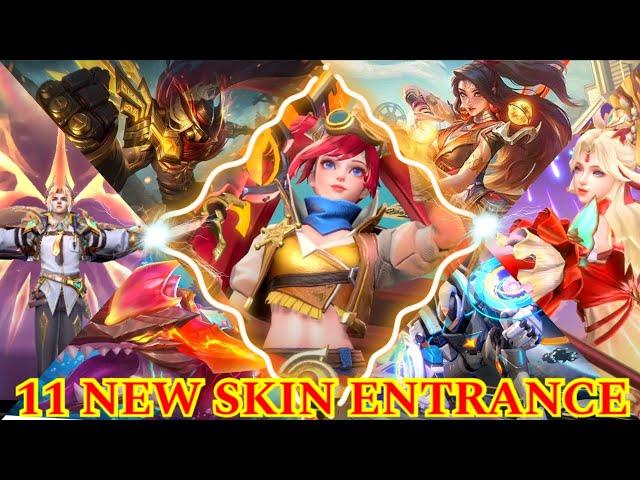 all 11 new skins entrance animation rafaela epic, blazing bounty revamp