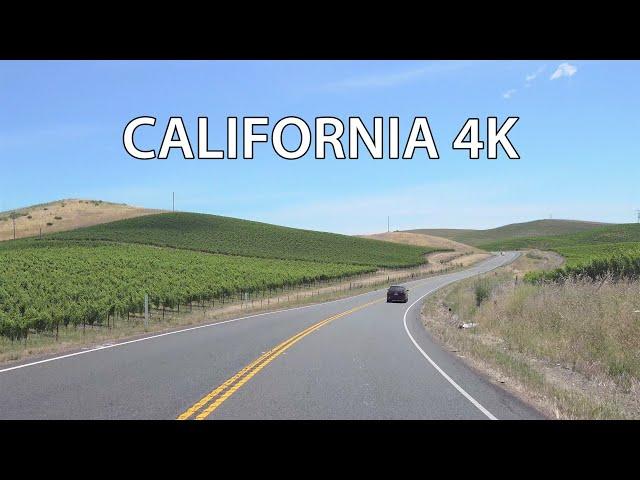 California Wine Country 4K - Scenic Drive