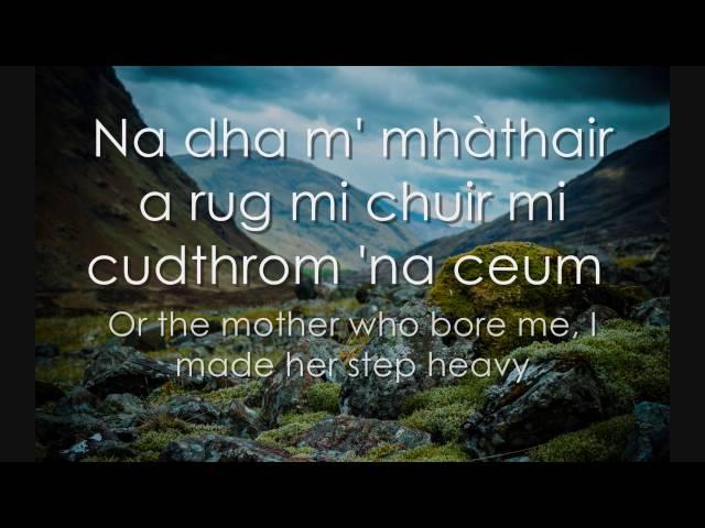 Mairead Nan Cuiread - Scottish Gaelic LYRICS + Translation