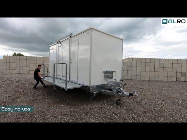 MOBILE BATHROOM TRAILER 3PSHWF-R - ALRO - PORTABLE RESTROOM