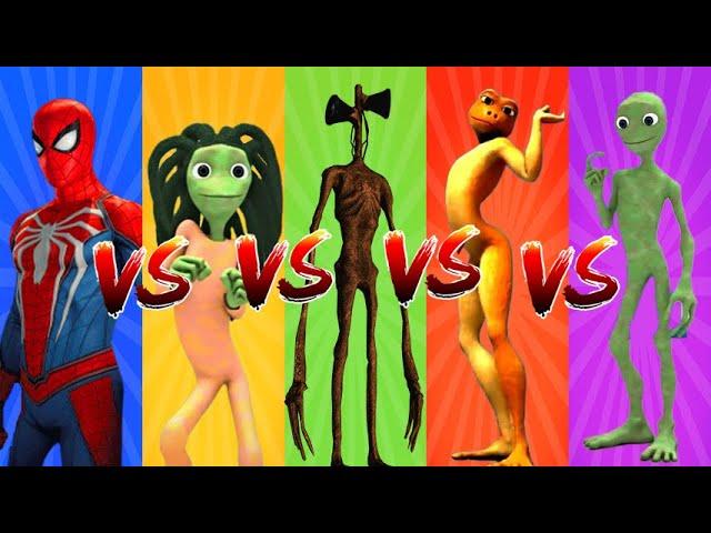 dance challenge dame tu cosita vs vs spiderman vs me kemaste vs dame tu cosita fifa  green alien 