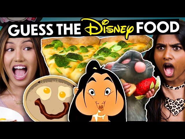 Guess The Disney Food Challenge! (Ratatouille, Mulan, High School Musical)