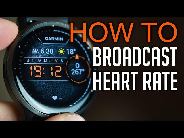 How to Broadcast HR From Garmin Venu 3
