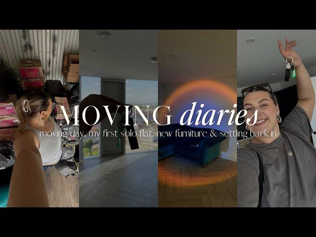 moving diaries: episode one my first solo flat, moving day, new furniture & settling in
