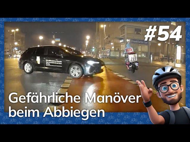  Gefährliche Manöver beim Abbiegen – Dashcam (Berlin Cycling Diary)