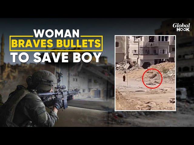 Video - IDF Sniper Hits Young Boy In Gaza, Woman Risks Life To Save Him