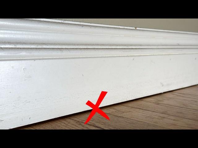 How To Make Gaps Under Baseboards Disappear With Caulking