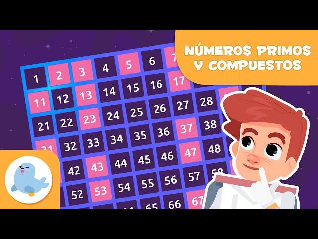 NÚMEROS PRIMOS Y COMPUESTOS para niños  ¿Qué son los números primos? 🪐 MATEMÁTICAS para niños