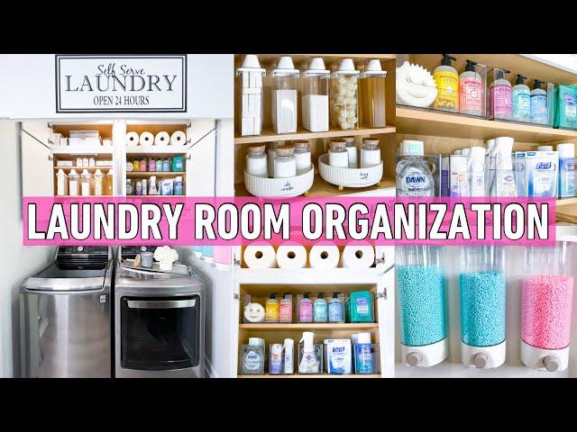 EXTREME LAUNDRY ROOM ORGANIZATION | DIY Budget Laundry Room Makeover with Temu