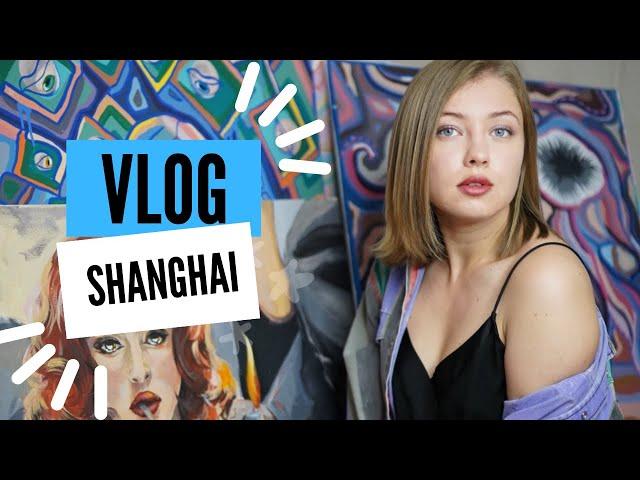 Immigrant life in China 2023. Shanghai downtown life. Vlog. Exhibition