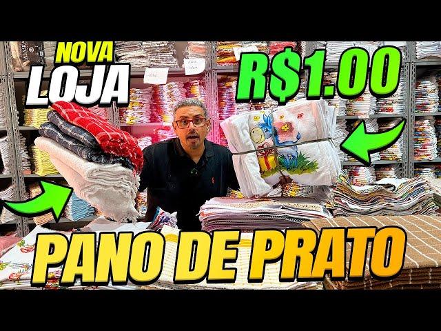 Pano de Prato Pano de Chão R$1,00 Atacado Nova Loja  Loja de Fábrica Confira.