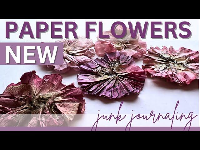 Transform Your Junk Journals with These Beautiful Paper Flowers! BEGINNER FRIENDLY! #diytutorial