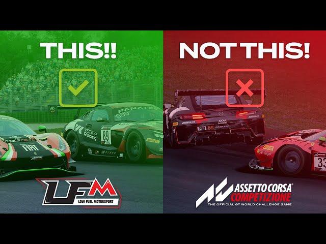 Low Fuel Motorsport - an awesome ranked system for Assetto Corsa Competizione