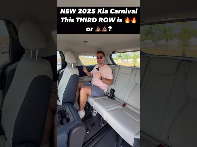 Check Out the Third Row and Cargo Space on the Refreshed 2025 Kia Carnival!