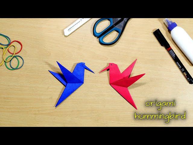 origami hummingbird | paper hummingbird | origami hummingbird easy