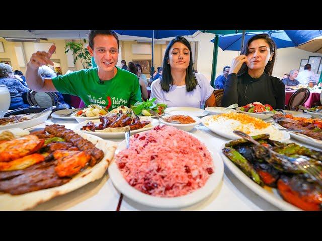 Huge Iranian Food Tour!! INSANE KEBABS + Cherry Rice!! | Best Persian Food in Los Angeles!!