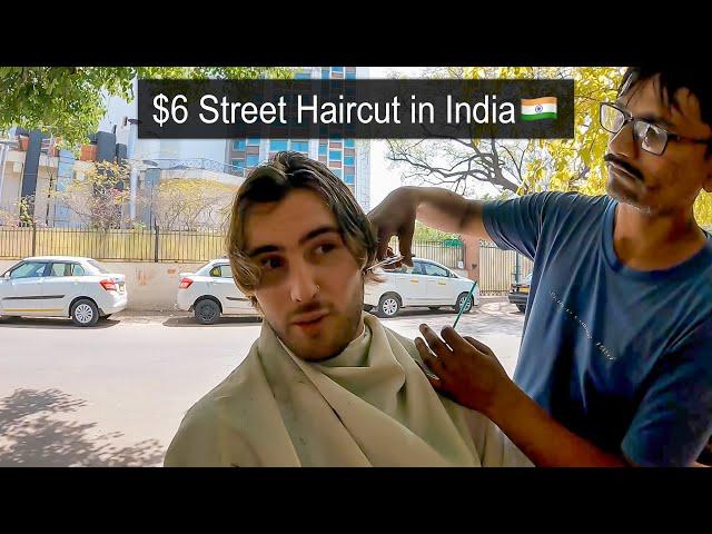 $6 Street Haircut in India 