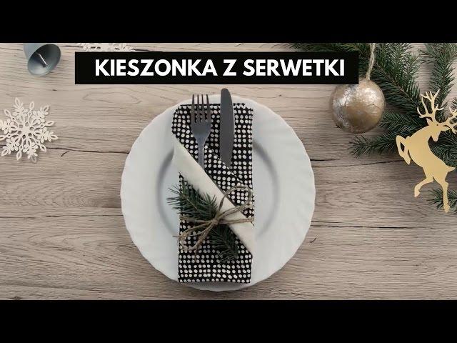 Jak złożyć serwetkę w kieszonkę na sztućce? #DIY