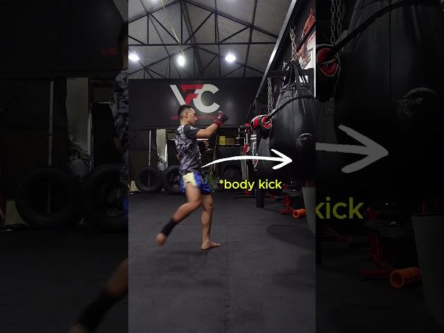fake kick  - hook knock out  #boxing #muaythai  #mma  #kickboxing