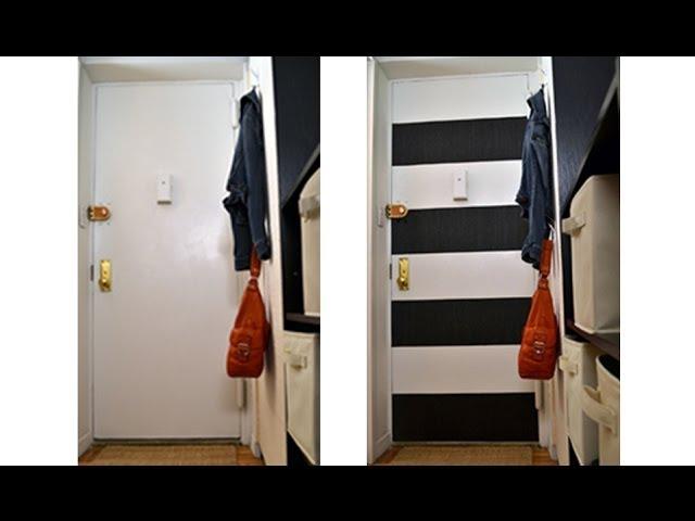 How to decorate your entryway with horizontal stripes