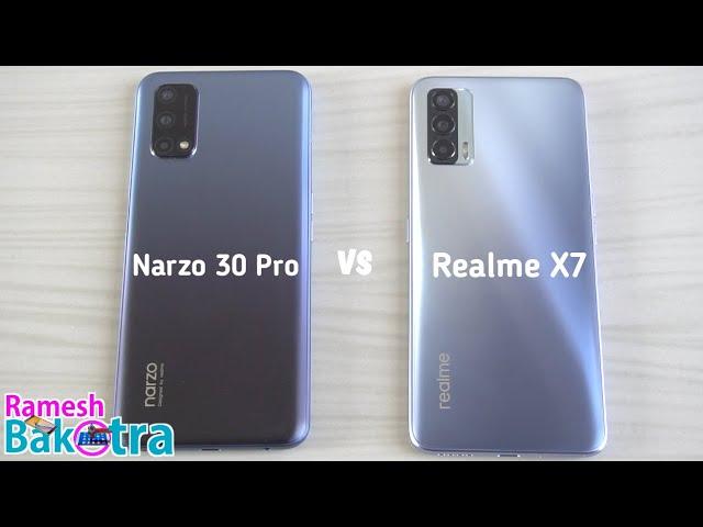 Realme Narzo 30 Pro vs Realme X7 SpeedTest and Camera Comparison