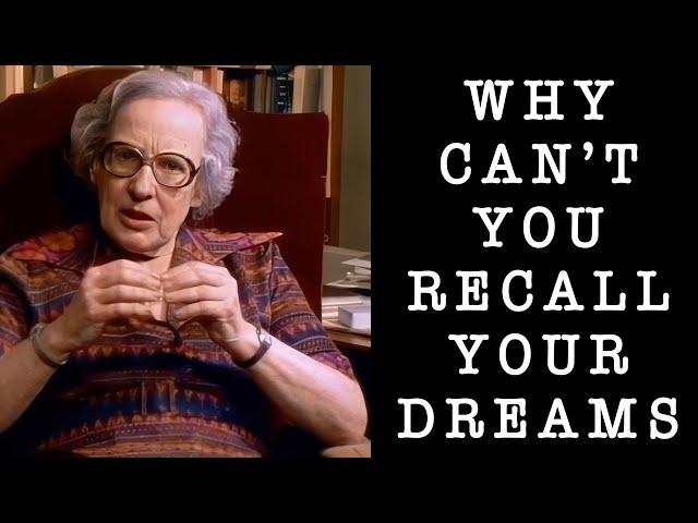 Why Can't You Recall Your Dreams? Marie-Louise von Franz On Why You Should | Jungian Psychology